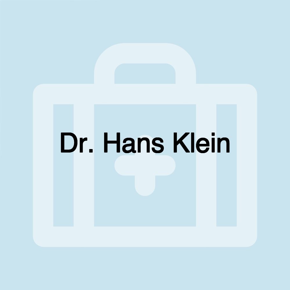 Dr. Hans Klein