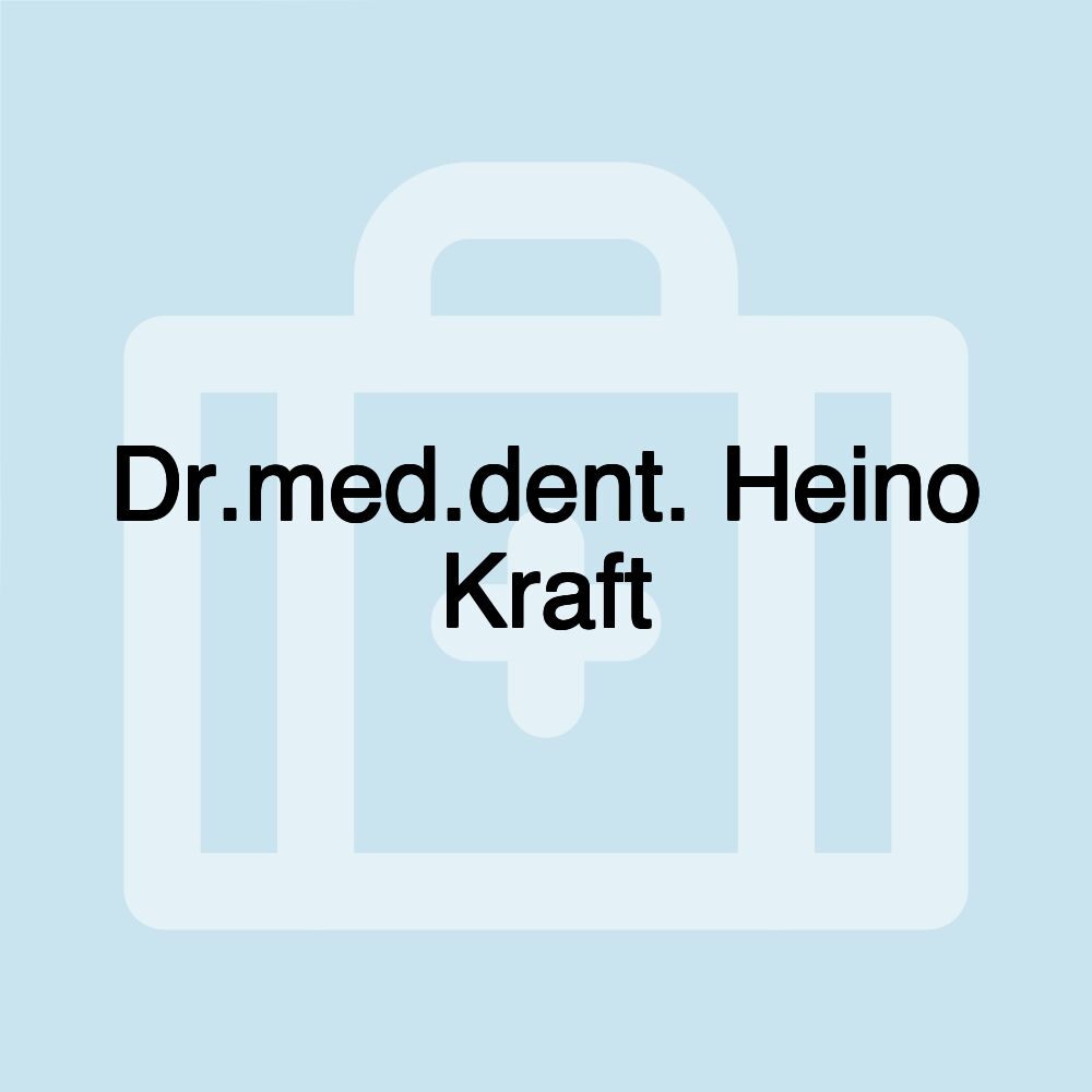 Dr.med.dent. Heino Kraft