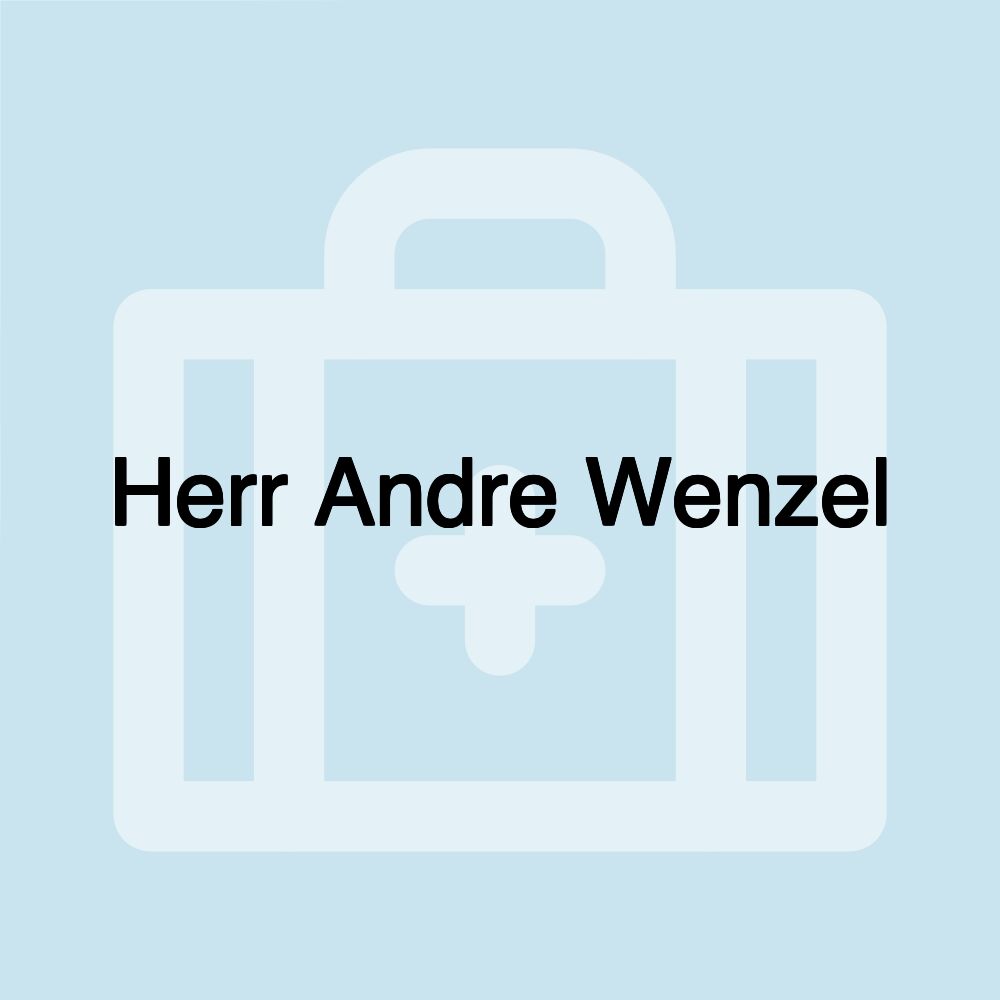 Herr Andre Wenzel