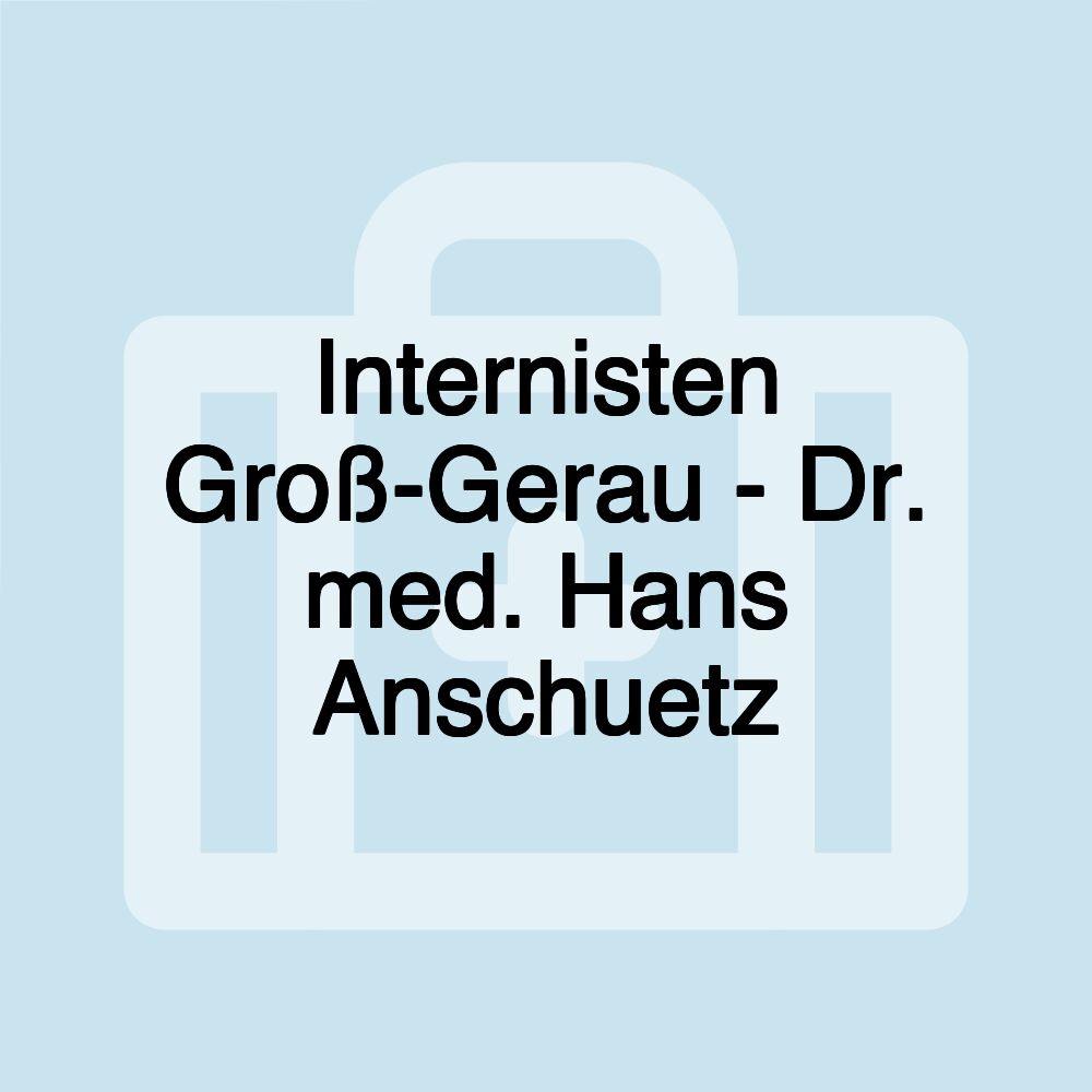 Internisten Groß-Gerau - Dr. med. Hans Anschuetz