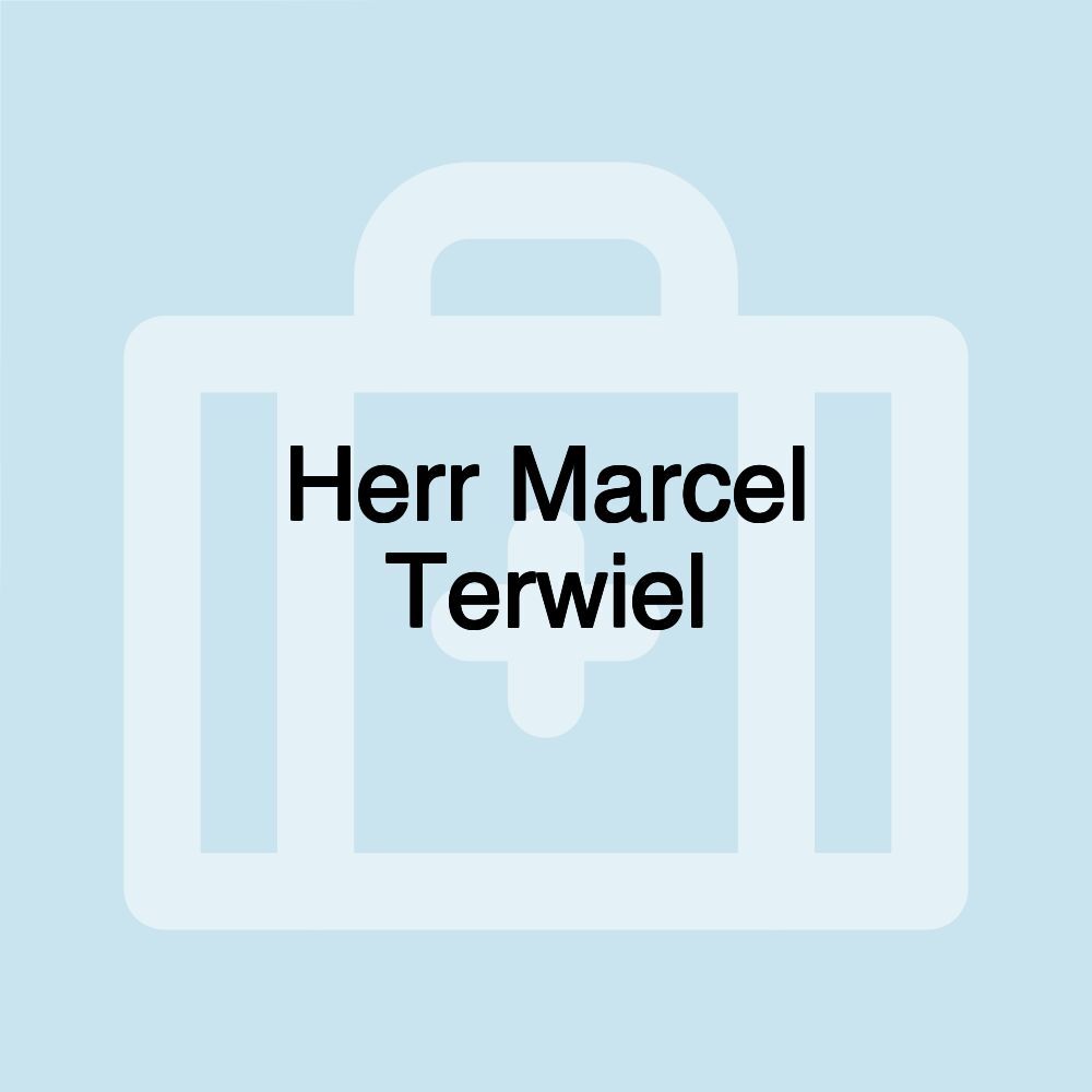 Herr Marcel Terwiel