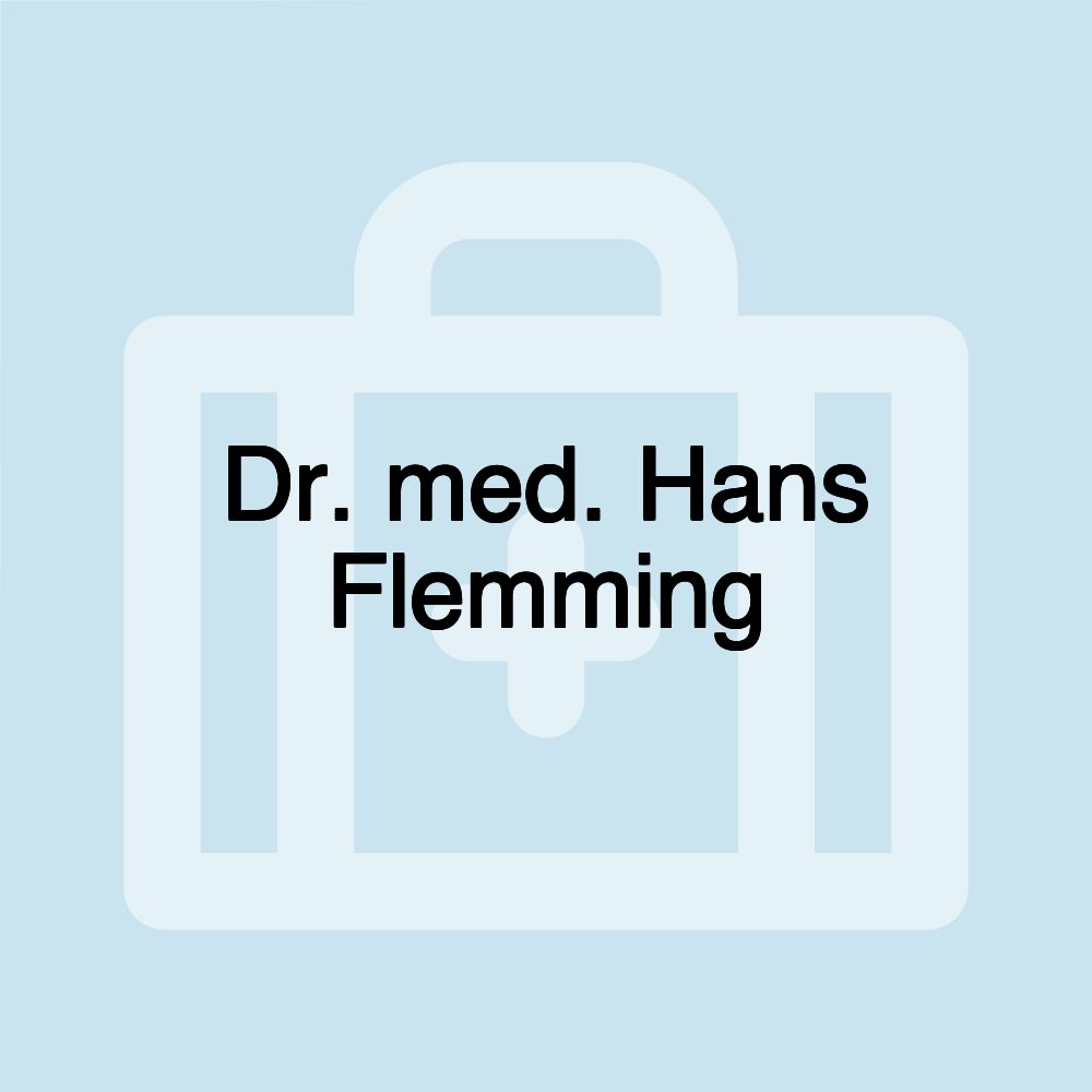 Dr. med. Hans Flemming