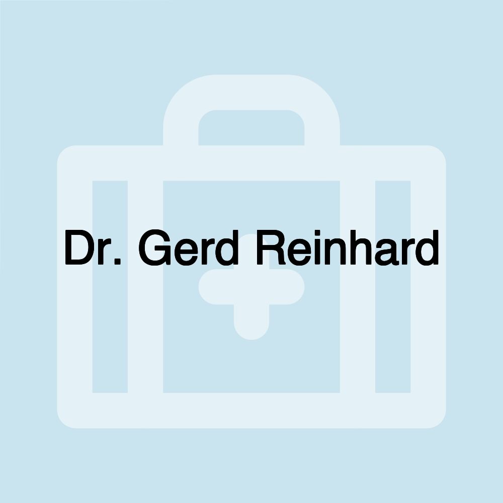 Dr. Gerd Reinhard