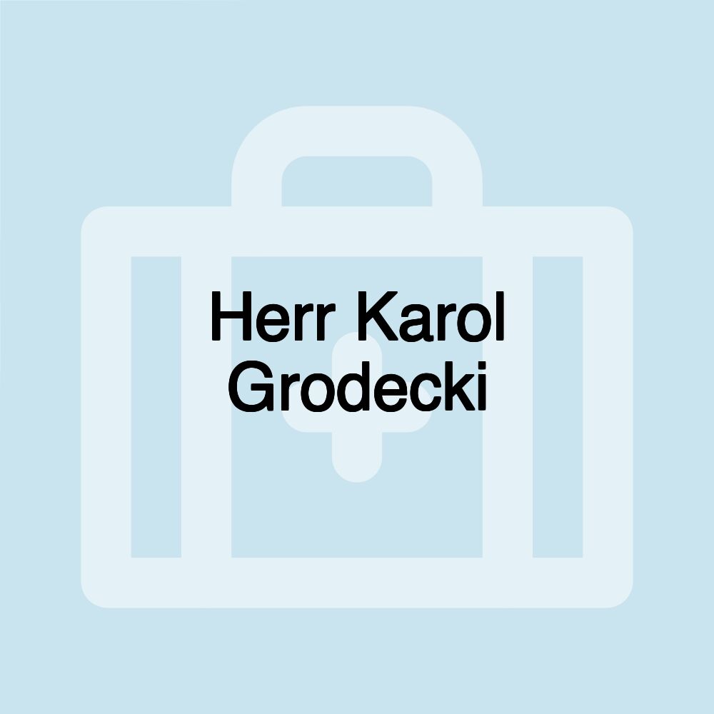 Herr Karol Grodecki