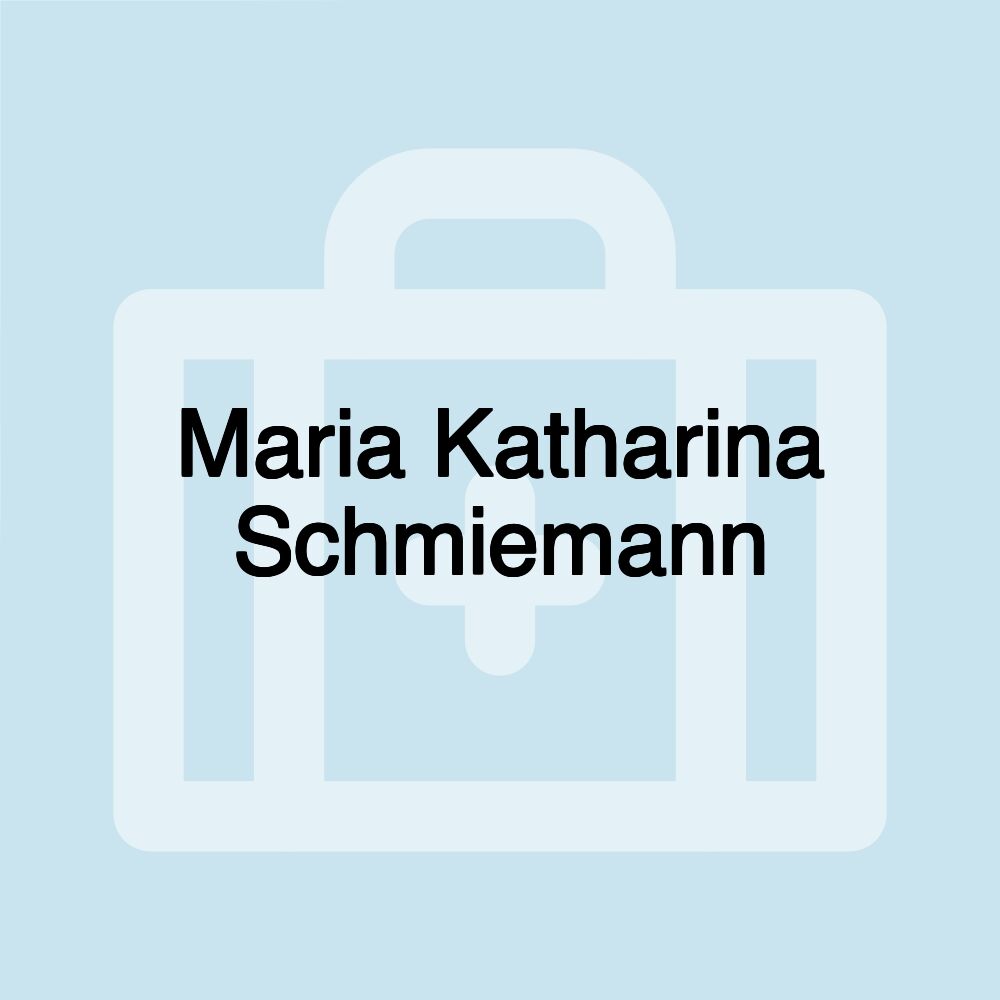 Maria Katharina Schmiemann