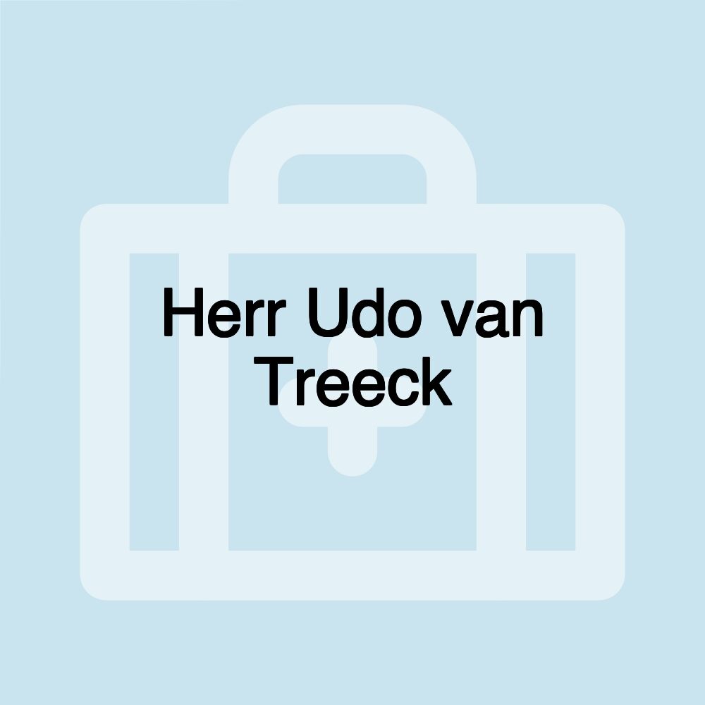 Herr Udo van Treeck