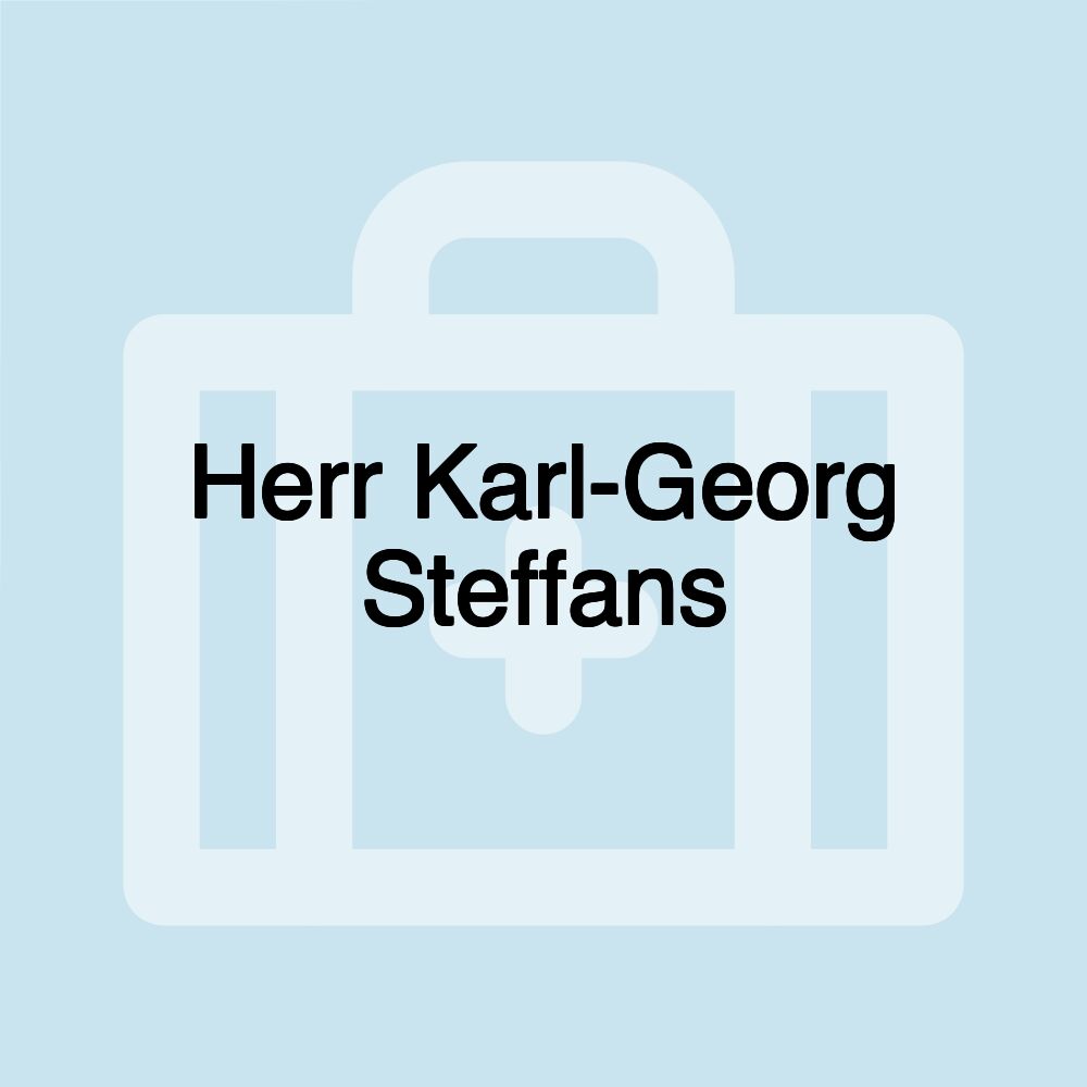 Herr Karl-Georg Steffans