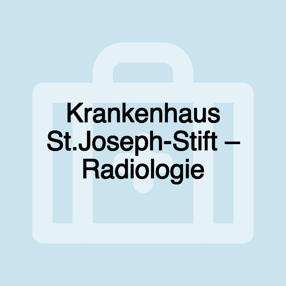 Krankenhaus St.Joseph-Stift – Radiologie