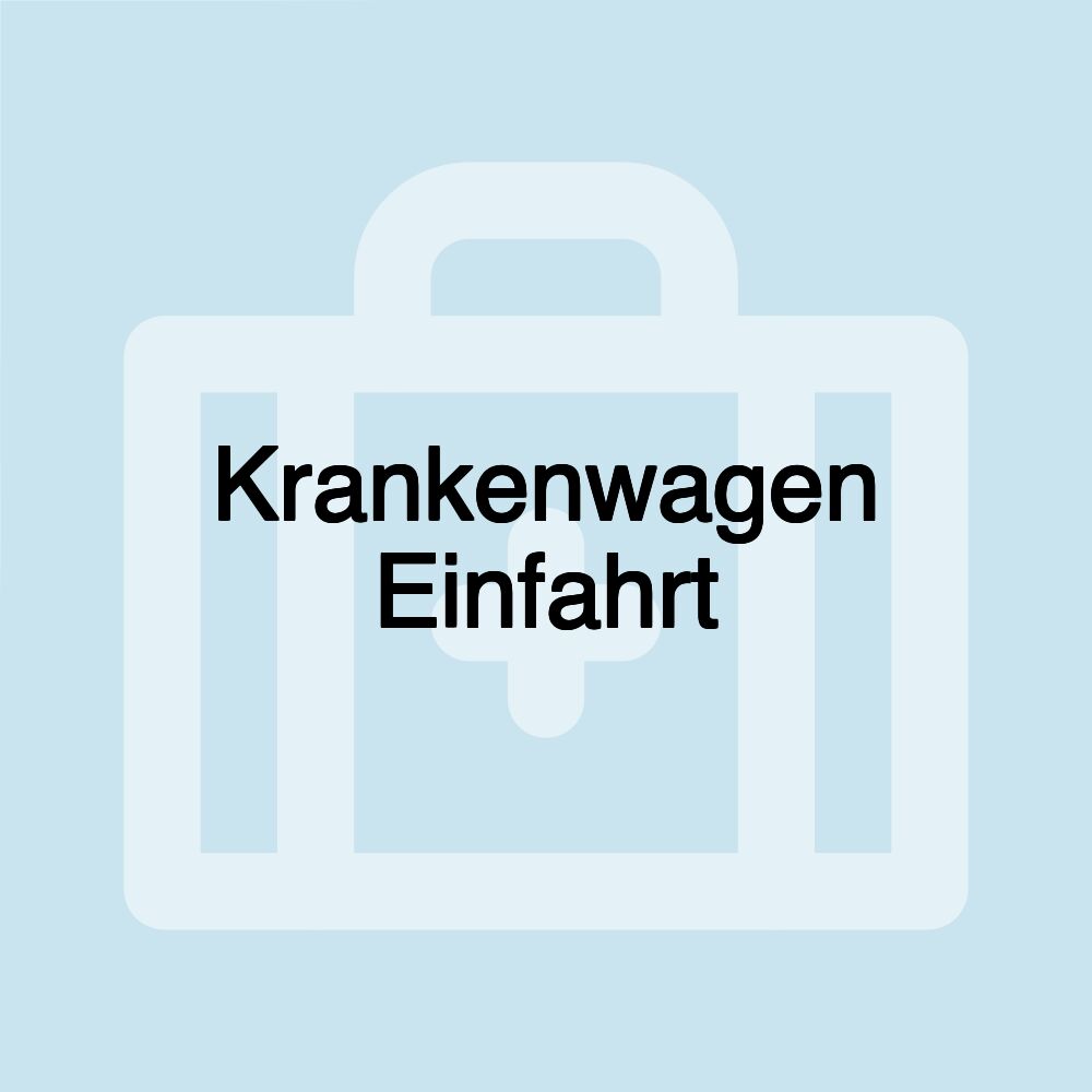 Krankenwagen Einfahrt