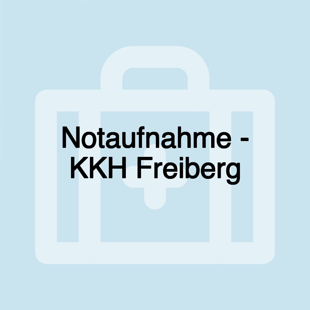 Notaufnahme - KKH Freiberg