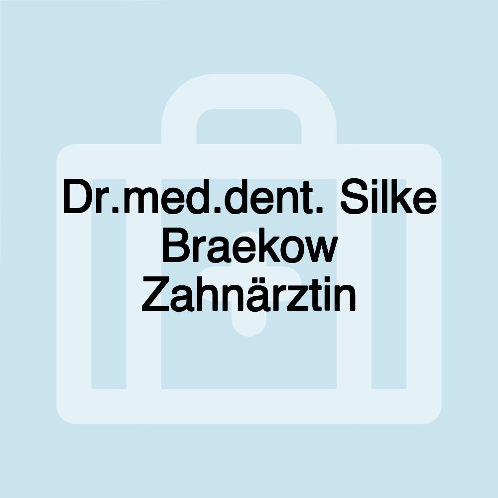 Dr.med.dent. Silke Braekow Zahnärztin