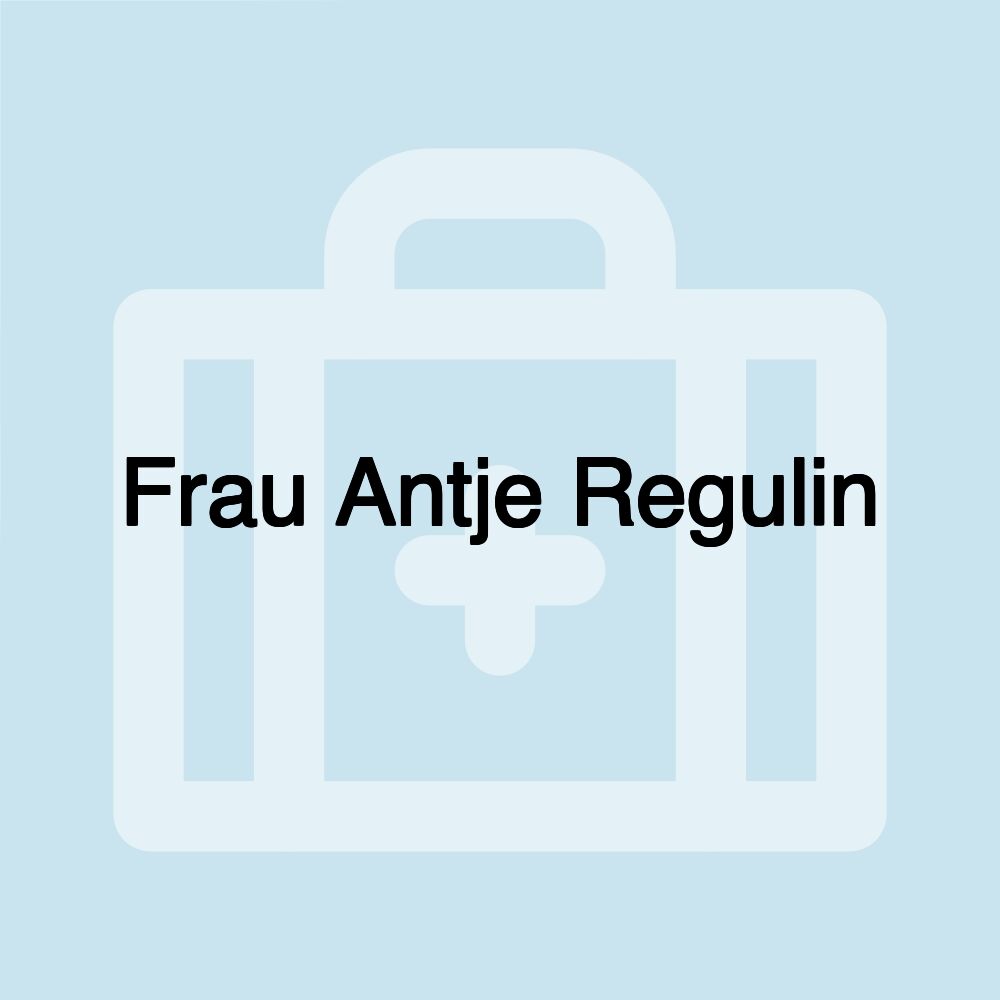Frau Antje Regulin