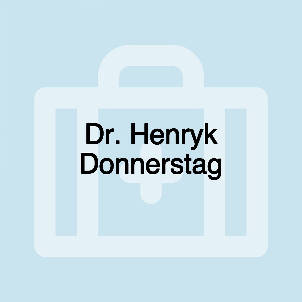 Dr. Henryk Donnerstag