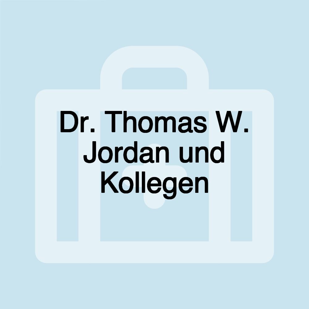 Dr. Thomas W. Jordan und Kollegen