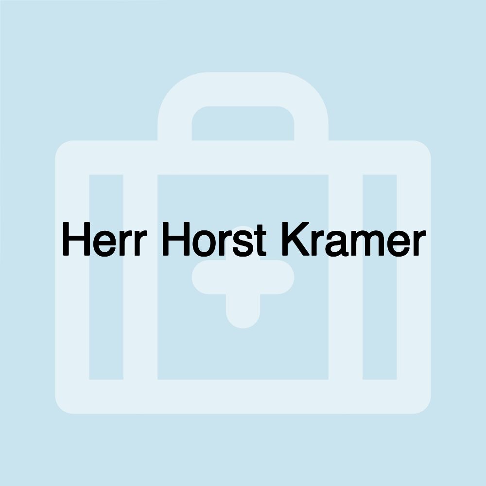 Herr Horst Kramer