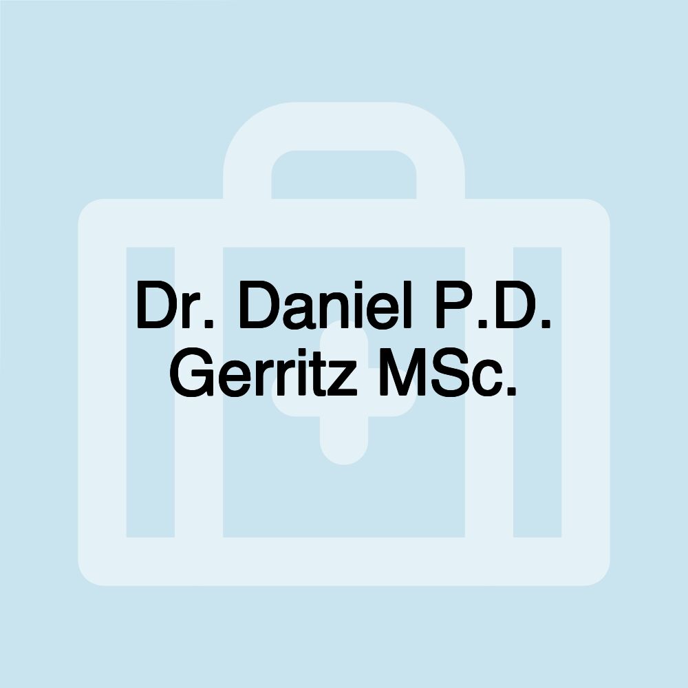Dr. Daniel P.D. Gerritz MSc.
